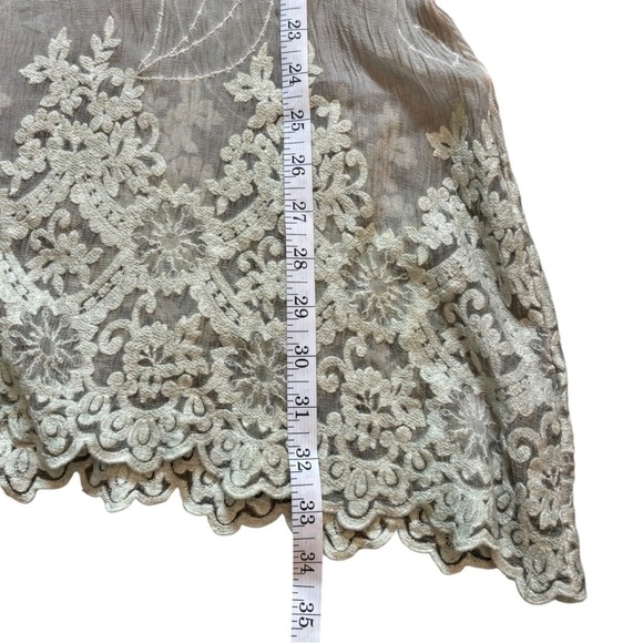 Hazel Embroidered Silk Dress Tunic Boho Woman’s Size Medium - Picture 7 of 9